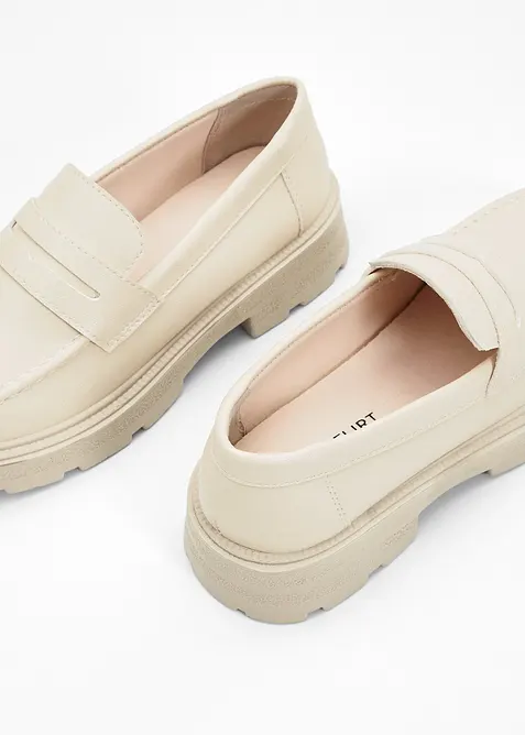 Chunky loafers met een lichte zool, bonprix