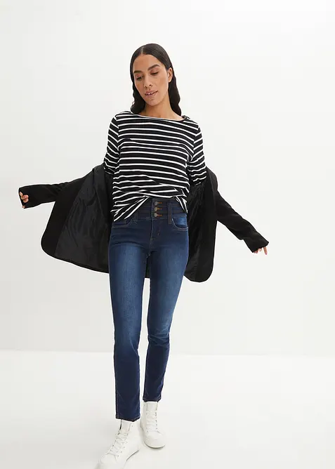 Corrigerende slim fit jeans, high waist, bonprix