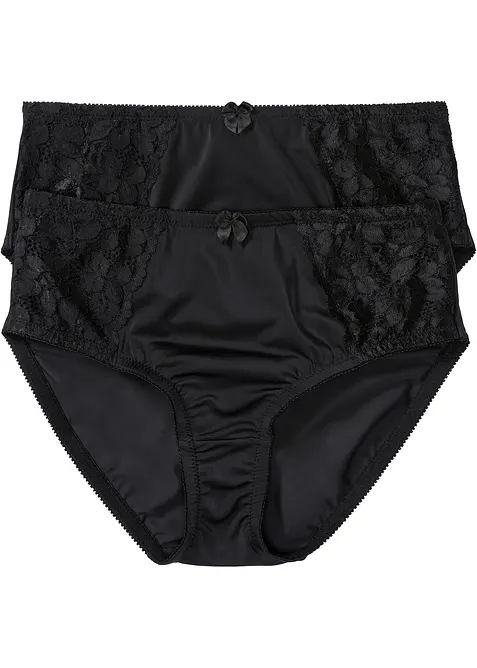 Maxislip met fijn kant (set van 2), bonprix