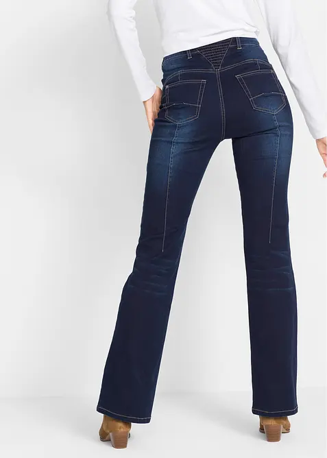 Corrigerende jeans mid waist, bootcut, bonprix