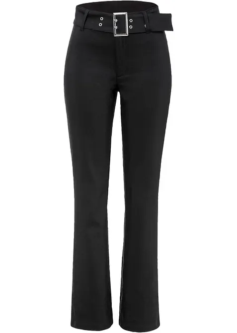 Stretch broek met riem, bonprix