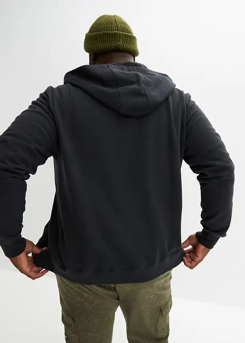 Sweatvest van biologisch katoen met capuchon, bonprix