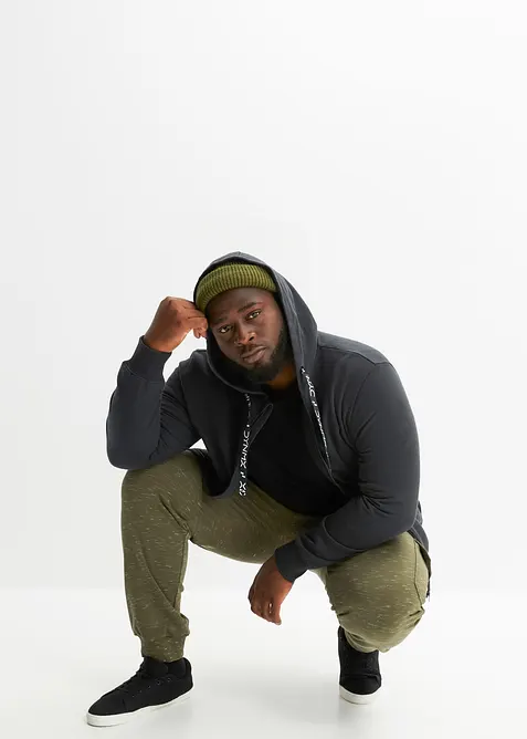 Sweatvest van biologisch katoen met capuchon, bonprix