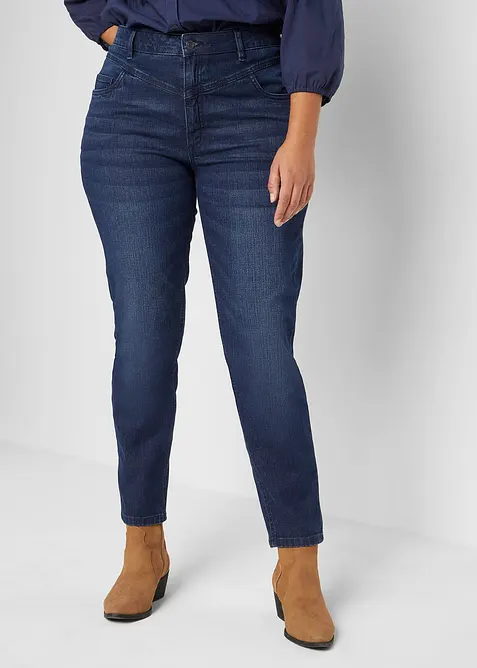 Skinny jeans, high waist, cropped, bonprix