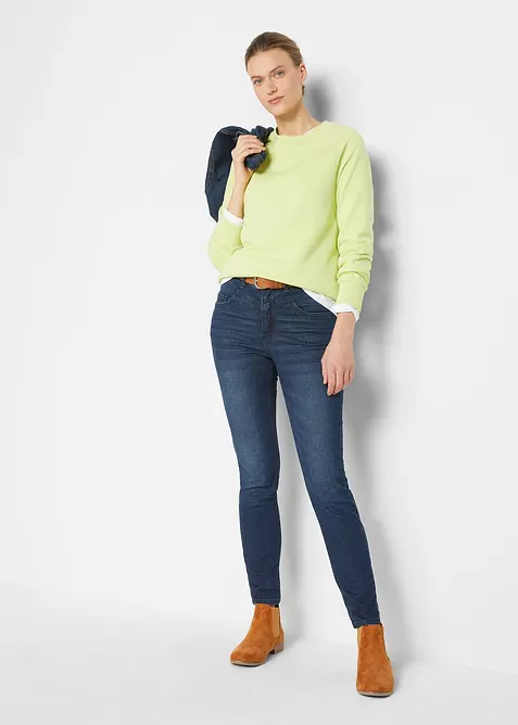 Skinny jeans, high waist, cropped, bonprix