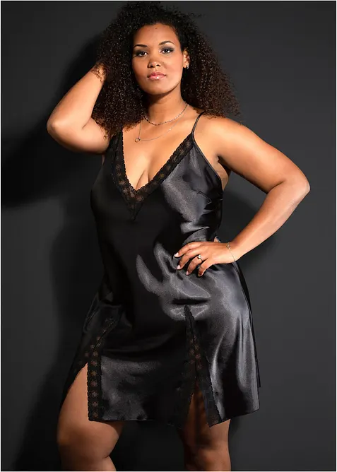 Satijnen slipdress, bonprix