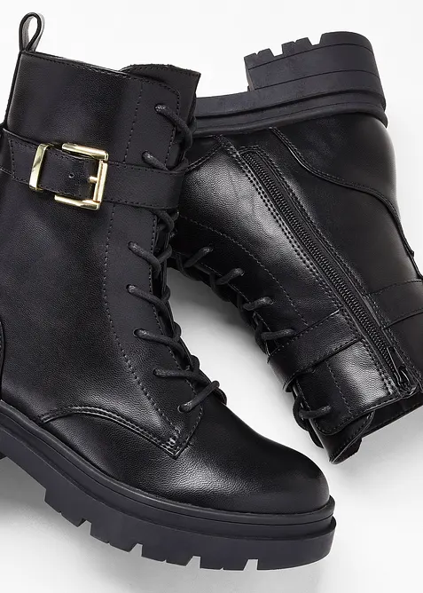 Veterboots met gesp, bonprix