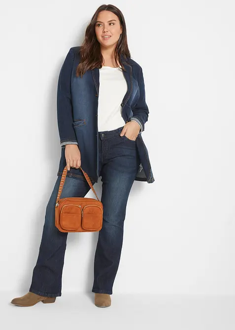 Bootcut stretch jeans, mid waist, bonprix