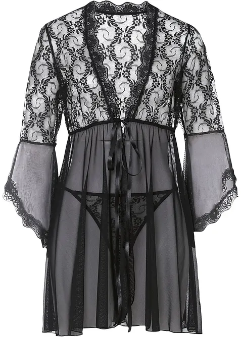 Kimono en string (2-dlg. set), bonprix