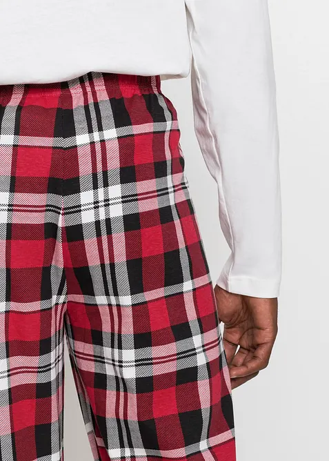 Pyjama met langen mouwen van biologisch katoen, bonprix