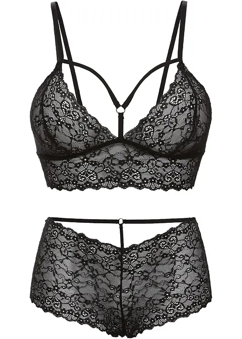 Bralette en hipster ouvert (2-dlg. set), bonprix