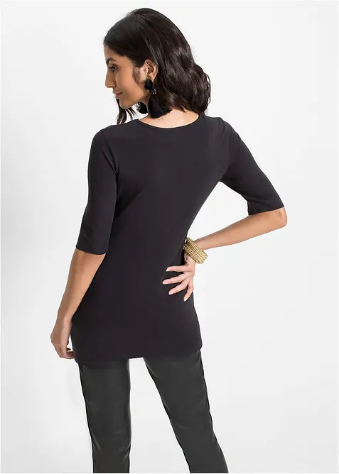 Nauwsluitend shirt, extra lang, bonprix