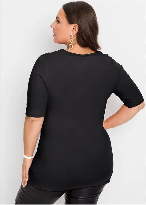 Nauwsluitend shirt, extra lang, bonprix