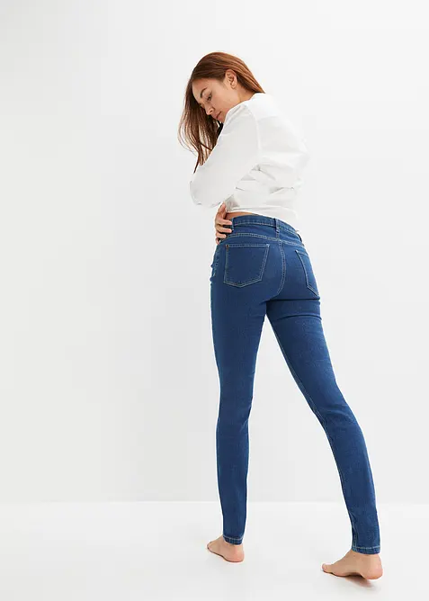 Skinny stretch jeans mid waist, bonprix