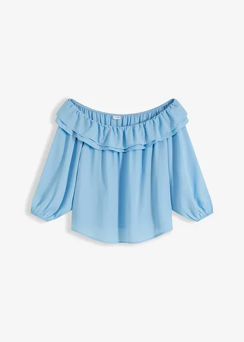 Carmen blouse van gerecycled polyester, bonprix