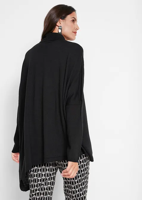 Oversized coltrui poncho met asymmetrische snit, bonprix