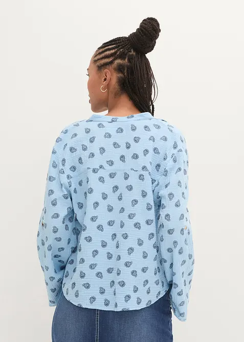 Oversized blouse van luchtige mousseline, bonprix