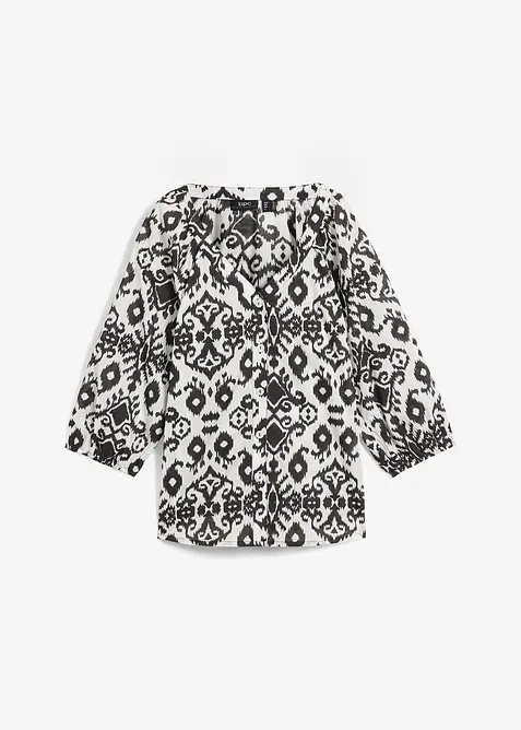 Gedessineerde blouse van katoen, bonprix