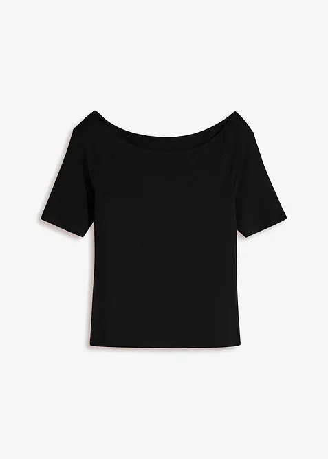 Carmen-shirt van een viscose mix, bonprix