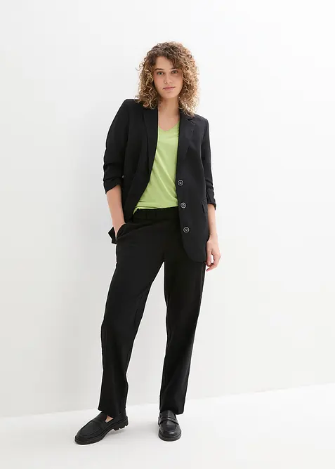 Longshirt in een fijne viscosemix, bonprix