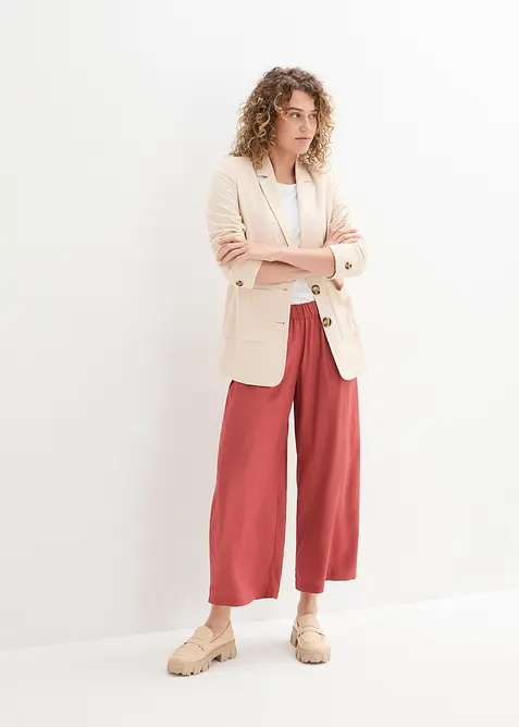 Vijde culotte van viscose, bonprix
