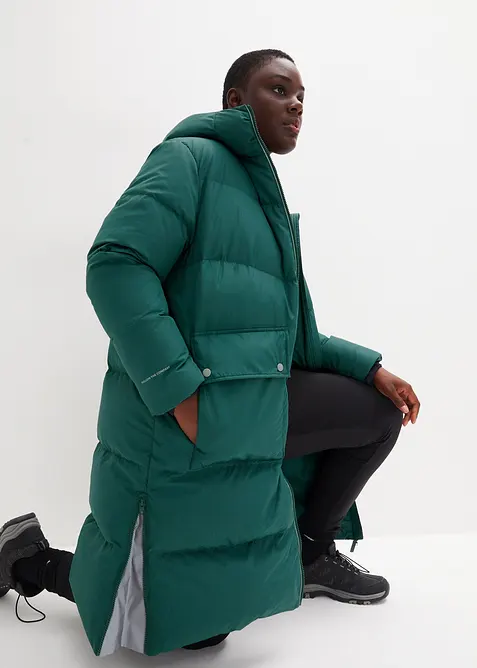 Lange donsjas met reflecterende details, bonprix