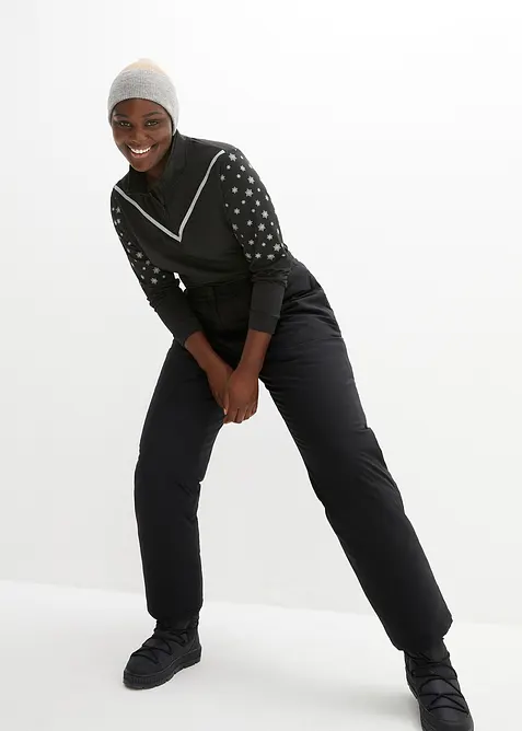 Thermoskibroek met fleece voering en comfortband, waterdicht, straight, bonprix