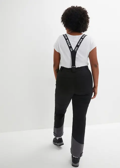 Waterafstotende skibroek van softshell met stretch, straight, bonprix