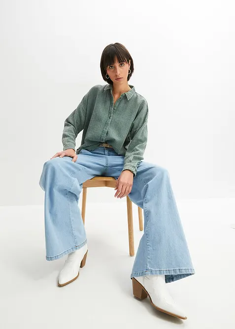 Blouse van mousseline, bonprix