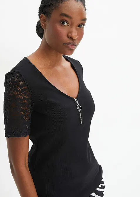 Geribd shirt van katoen, bonprix