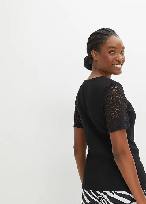 Geribd shirt van katoen, bonprix