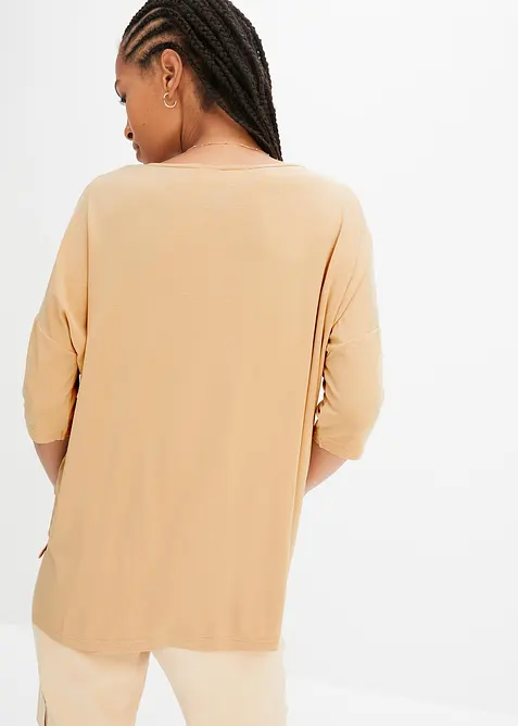 Boxy shirt in een zachte viscosemix, bonprix