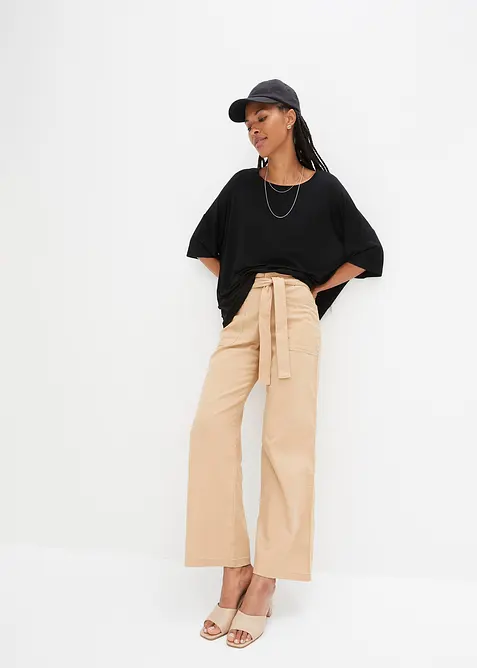 Oversized shirt van soepele vicose, bonprix