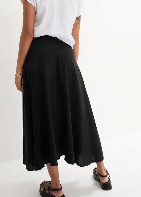 Midirok van een soepele linnenmix, bonprix