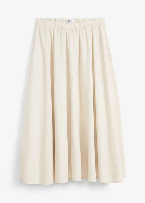 Midirok van een soepele linnenmix, bonprix