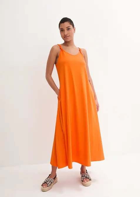 Maxi jersey jurk van biologisch katoe, bonprix