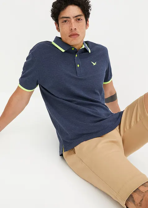 Piqué poloshirt met biologisch katoen, bonprix