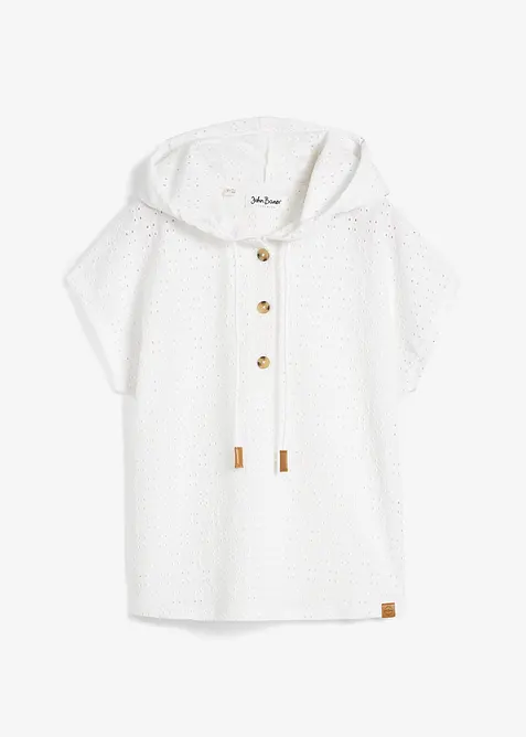 Henley shirt met capuchon, bonprix