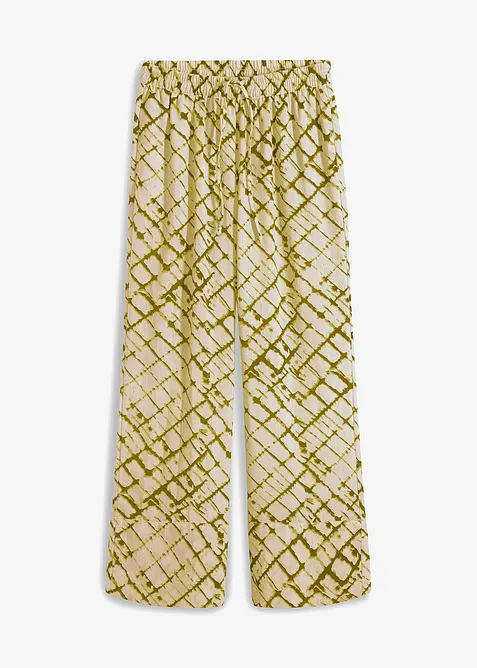 Wijde broek met print, bonprix