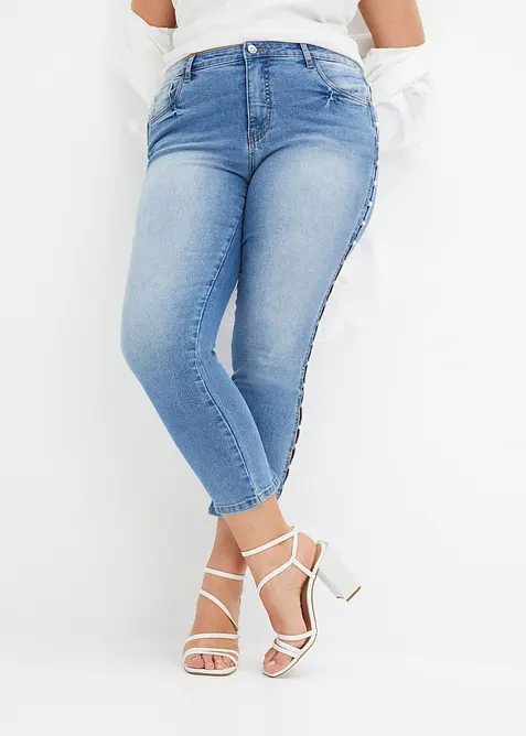 Skinny jeans mid waist, stretch, bonprix