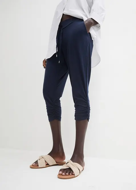 Jersey broek van katoenmix, bonprix