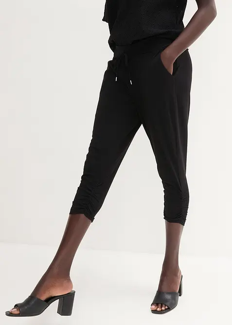 Jersey broek van katoenmix, bonprix