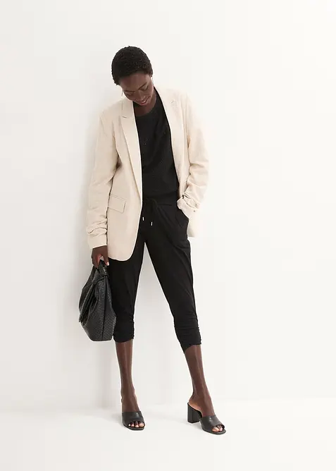 Jersey broek van katoenmix, bonprix