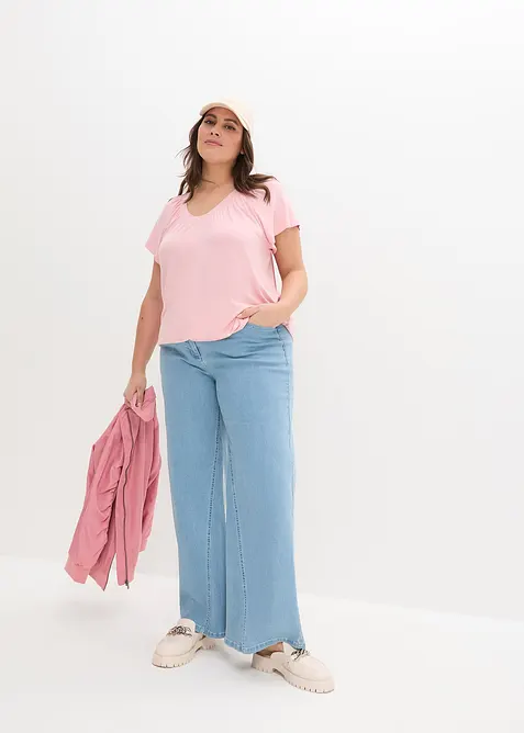 Shirt in een viscosemix, bonprix