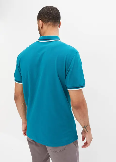 Piqué-poloshirt, korte mouwen (set van 2), bonprix