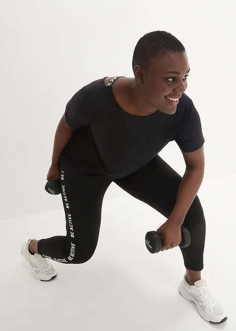 Lang sportshirt met rugdecolleté, bonprix