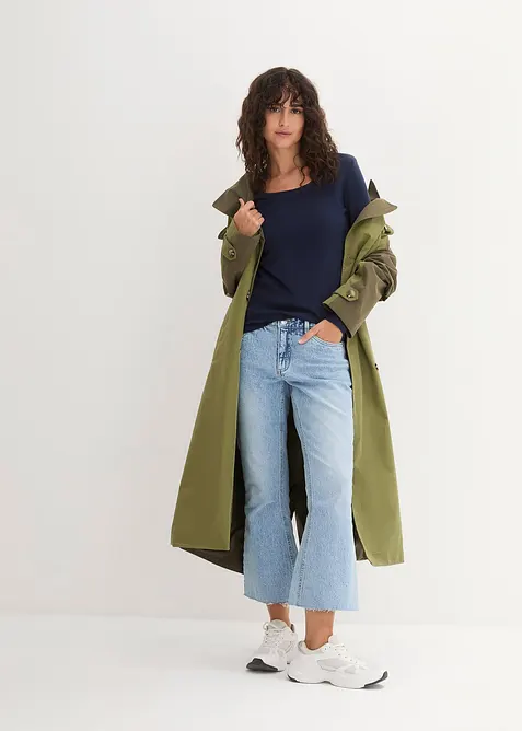 Katoenen longsleeve met ronde hals, bonprix