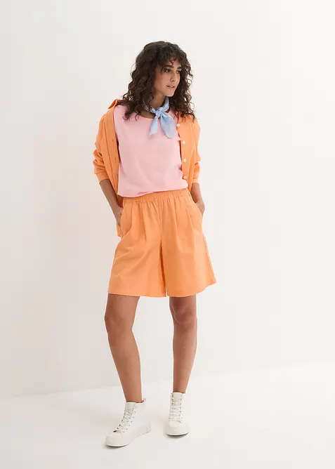 Shirt met ronde hals (set van 5), bonprix