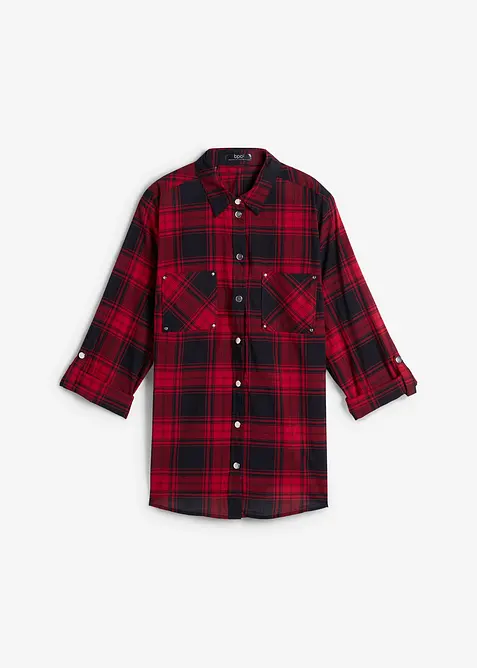 Geruite overhemblouse van katoen, bonprix