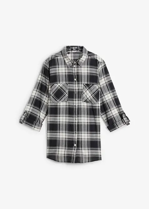 Geruite overhemblouse van katoen, bonprix